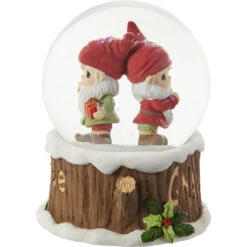 Precious Moments Gnaughty Or Gnice Gnomes Musical Snow Globe, 5.5" -Hallmark online Shop Precious Moments Gnomes Musical Snow Globe 211107 03