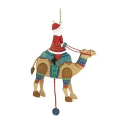 Hallmark Pull-String Camel With Santa Wood Ornament -Hallmark online Shop PullString Camel With Santa Keepsake Ornament 2499QGO2977 06