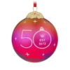 Hallmark Keepsake Ornament 50th Anniversary Christmas Commemorative Special Edition Glass And Metal Ornament 2 Hallmark Keepsake Ornament 50th Anniversary Christmas Commemorative Special Edition Glass And Metal Ornament -Hallmark online Shop Red Ball 50th Anniversary Keepsake Ornament 2499QGO2987 01