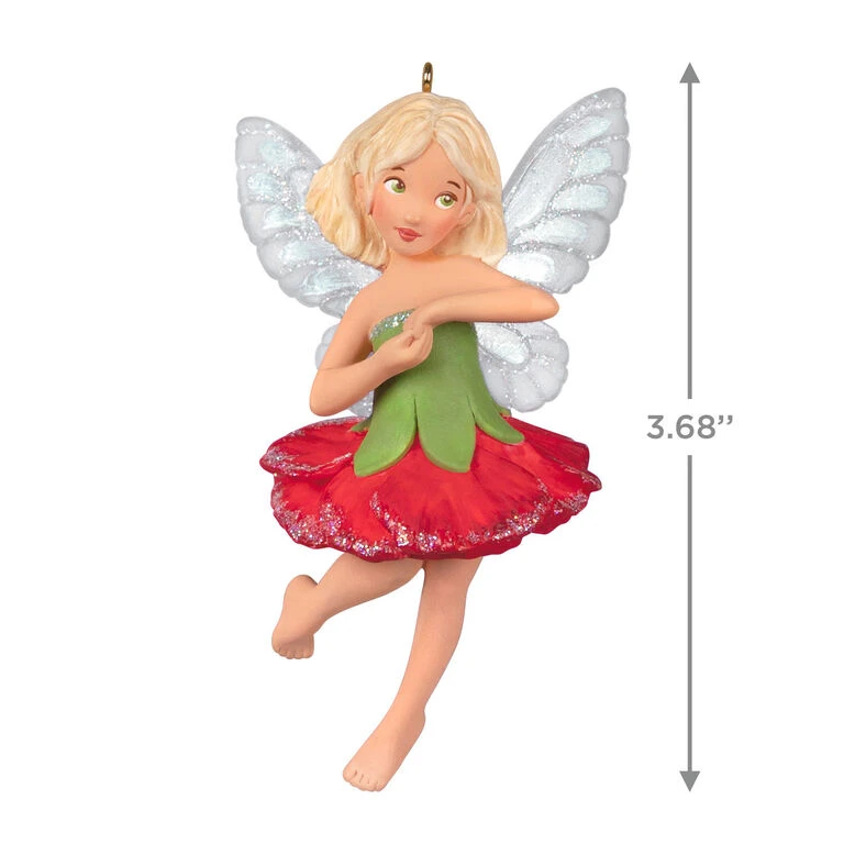 Hallmark Fairy Messengers Carnation Fairy Ornament 5 Hallmark Fairy Messengers Carnation Fairy Ornament - Image 3