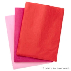 Hallmark Red/Fuchsia/Pink 3-Pack Bulk Tissue Paper, 120 Sheets 9 Hallmark Red/Fuchsia/Pink 3-Pack Bulk Tissue Paper, 120 Sheets -Hallmark online Shop RedFuchsiaPink 3Pack Bulk Tissue Paper 5TIS1145 03