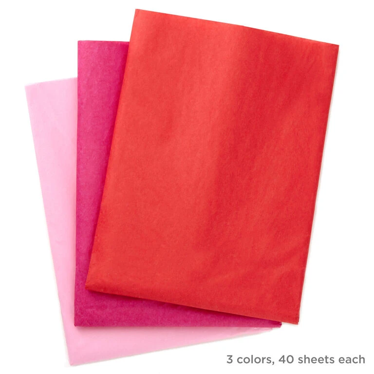 Hallmark Red/Fuchsia/Pink 3-Pack Bulk Tissue Paper, 120 Sheets 5 Hallmark Red/Fuchsia/Pink 3-Pack Bulk Tissue Paper, 120 Sheets - Image 3