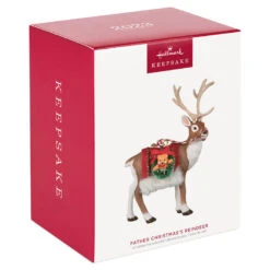 Hallmark Father Christmas's Reindeer Ornament -Hallmark online Shop Reindeer With Toy Sack Keepsake Ornament 2199QXE3287 04