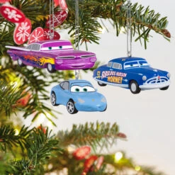 Hallmark Mini Disney/Pixar Cars Radiator Springs Pals Ornaments, Set Of 3 -Hallmark online Shop Sally Doc Hudson Ramone Cars Keepsake Ornaments 2999QXM9297 02