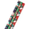 Hallmark Santa Fun 3-Pack Christmas Wrapping Paper Assortment, 120 Sq. Ft. -Hallmark online Shop Santa Fun Hallmark Mahogany Christmas Wrapping Paper 5JXW1037 01