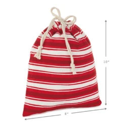 Hallmark 10" And 20" Santa And Stripes 2-Pack Fabric Christmas Gift Bags 11 Hallmark 10" And 20" Santa And Stripes 2-Pack Fabric Christmas Gift Bags -Hallmark online Shop Santa and Stripes Medium and XL Fabric Gift Bags XGB4902 04