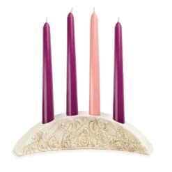 Small Nativity Advent Candle Holder -Hallmark online Shop Small Advent Candle Holder 2020220505 03