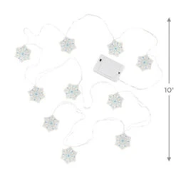 Hallmark Snowflake 10-Light Christmas String Lights, 10' 10 Hallmark Snowflake 10-Light Christmas String Lights, 10' -Hallmark online Shop Snowflakes Keepsake Christmas Light String 1QSB6297 03