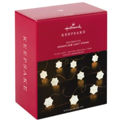 Hallmark Snowflake 10-Light Christmas String Lights, 10' 11 Hallmark Snowflake 10-Light Christmas String Lights, 10' -Hallmark online Shop Snowflakes Keepsake Christmas Light String 1QSB6297 04