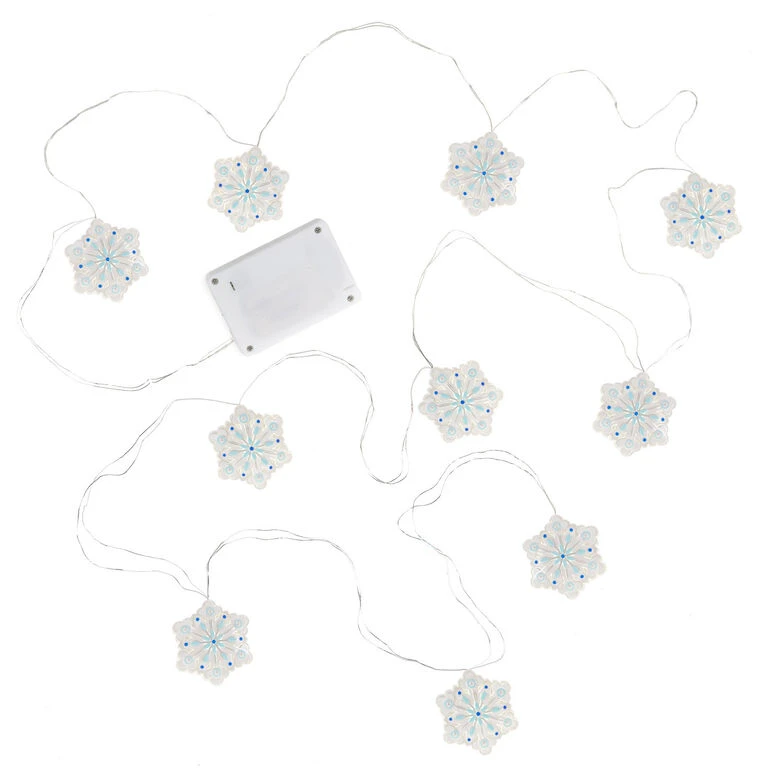 Hallmark Snowflake 10-Light Christmas String Lights, 10' 8 Hallmark Snowflake 10-Light Christmas String Lights, 10' - Image 6
