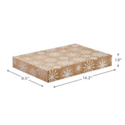 Hallmark Snowflakes And Stripes 12-Pack Designed Brown Shirt Boxes -Hallmark online Shop Snowflakes and Stripes 12Pack Designed Shirt Boxes 5XBC1123 03