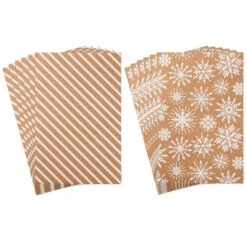 Hallmark Snowflakes And Stripes 12-Pack Designed Brown Shirt Boxes -Hallmark online Shop Snowflakes and Stripes 12Pack Designed Shirt Boxes 5XBC1123 05