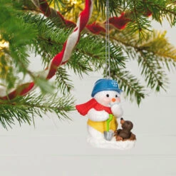 Hallmark Snow Buddies 2023 Ornament -Hallmark online Shop Snowman and Gopher Keepsake Ornament 1799QXR8037 02