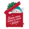 Hallmark Smiles Across The Miles 2023 Recordable Sound Ornament -Hallmark online Shop Snowman in Red Present Keepsake Ornament 2499QGO2619 01