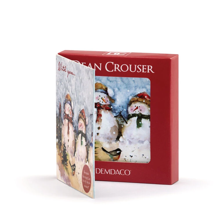 Snowmen Couple Magnet Ornament And Matching Card 5 Snowmen Couple Magnet Ornament And Matching Card - Image 3