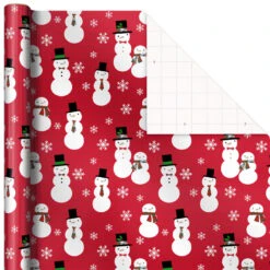 Hallmark Snow Merry 3-Pack Foil Christmas Wrapping Paper Assortment, 60 Sq. Ft. 14 Hallmark Snow Merry 3-Pack Foil Christmas Wrapping Paper Assortment, 60 Sq. Ft. -Hallmark online Shop Snowmen and Plaid Foil Christmas Wrapping Paper 5JXW1061 06