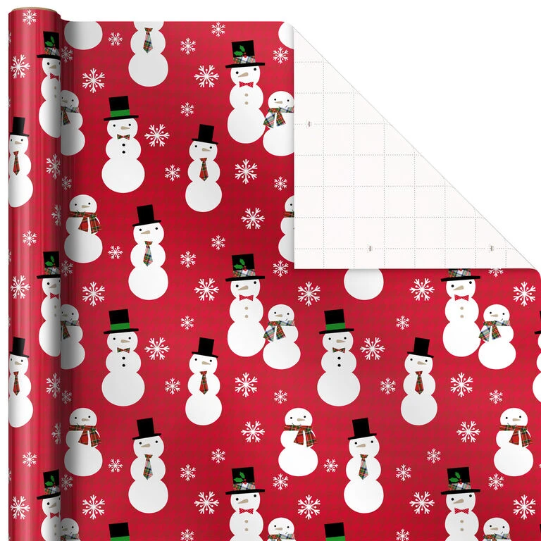 Hallmark Snow Merry 3-Pack Foil Christmas Wrapping Paper Assortment, 60 Sq. Ft. 8 Hallmark Snow Merry 3-Pack Foil Christmas Wrapping Paper Assortment, 60 Sq. Ft. - Image 6