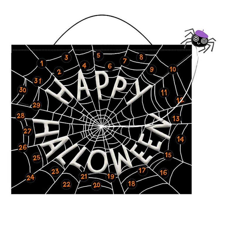 Hallmark Spider Web Glow-in-the-Dark Halloween Countdown Calendar 3 Hallmark Spider Web Glow-in-the-Dark Halloween Countdown Calendar