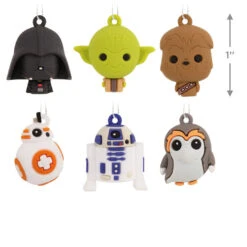 Mini Star Wars™ Shatterproof Hallmark Ornaments, Set Of 6 9 Mini Star Wars™ Shatterproof Hallmark Ornaments, Set Of 6 -Hallmark online Shop Star Wars Characters Miniature Christmas Ornaments Set of 6 2HCM6129 03