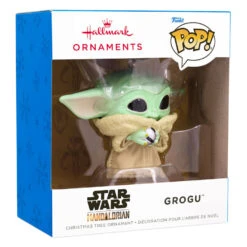 Star Wars: The Mandalorian™ Grogu™ Funko POP!® Hallmark Ornament -Hallmark online Shop Star Wars The Mandalorian Grogu Funko POP Christmas Ornament 3HCM1098 04