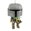 Star Wars The Mandalorian™ With Grogu™ Funko POP!® Hallmark Ornament -Hallmark online Shop Star Wars The Mandalorian With Grogu Funko POP Christmas Ornament 3HCM1103 01