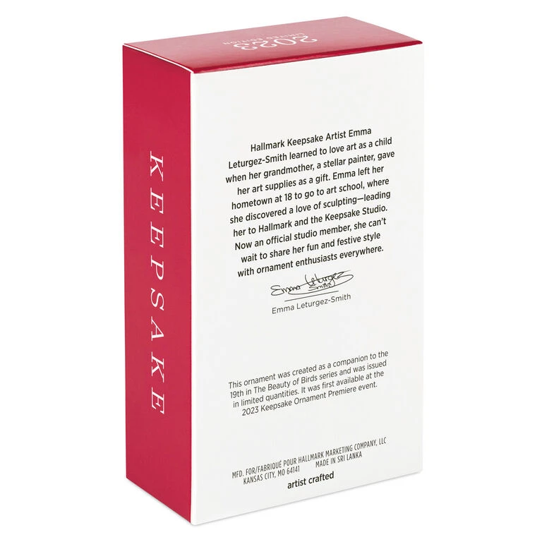 Hallmark The Beauty Of The Birds Leucistic Steller's Jay Ornament 7 Hallmark The Beauty Of The Birds Leucistic Steller's Jay Ornament - Image 5