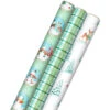 Hallmark Pastel Christmas Prints 3-Pack Wrapping Paper, 120 Sq. Ft. -Hallmark online Shop Storybook Scenes 3Pack Christmas Wrapping Paper 5JXW1081 01