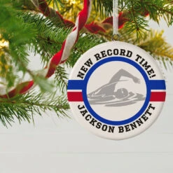 Swimming Ceramic Circle Personalized Ornament -Hallmark online Shop Swimming Ceramic Circle Personalized Ornament 1999QHE1711B108 02