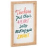 Hallmark Teachers Put Their Heart Quote Sign, 6x10 -Hallmark online Shop Teachers Put Their Heart Quote Sign 1SNN1057 01