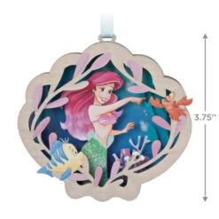 Hallmark Disney The Little Mermaid Ariel And Friends Papercraft Ornament -Hallmark online Shop The Little Mermaid and Friends Keepsake Ornament 1999QXD6579 03