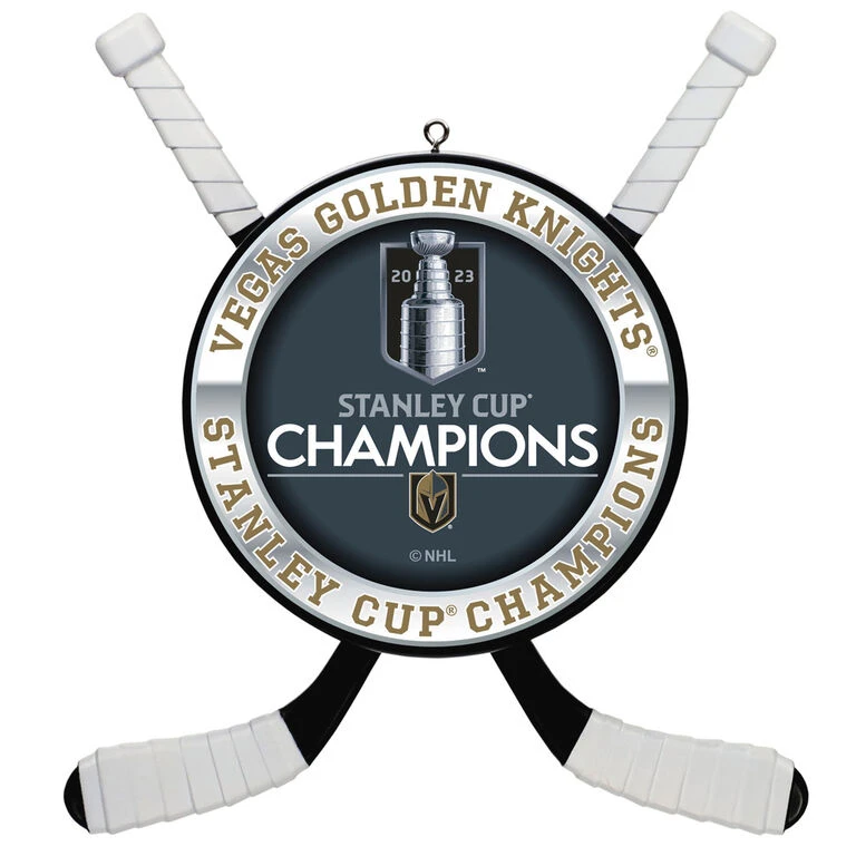 Hallmark NHL® Vegas Golden Knights® 2023 Stanley Cup® Champions Hockey Ornament 3 Hallmark NHL® Vegas Golden Knights® 2023 Stanley Cup® Champions Hockey Ornament