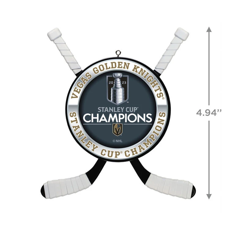 Hallmark NHL® Vegas Golden Knights® 2023 Stanley Cup® Champions Hockey Ornament 5 Hallmark NHL® Vegas Golden Knights® 2023 Stanley Cup® Champions Hockey Ornament - Image 3