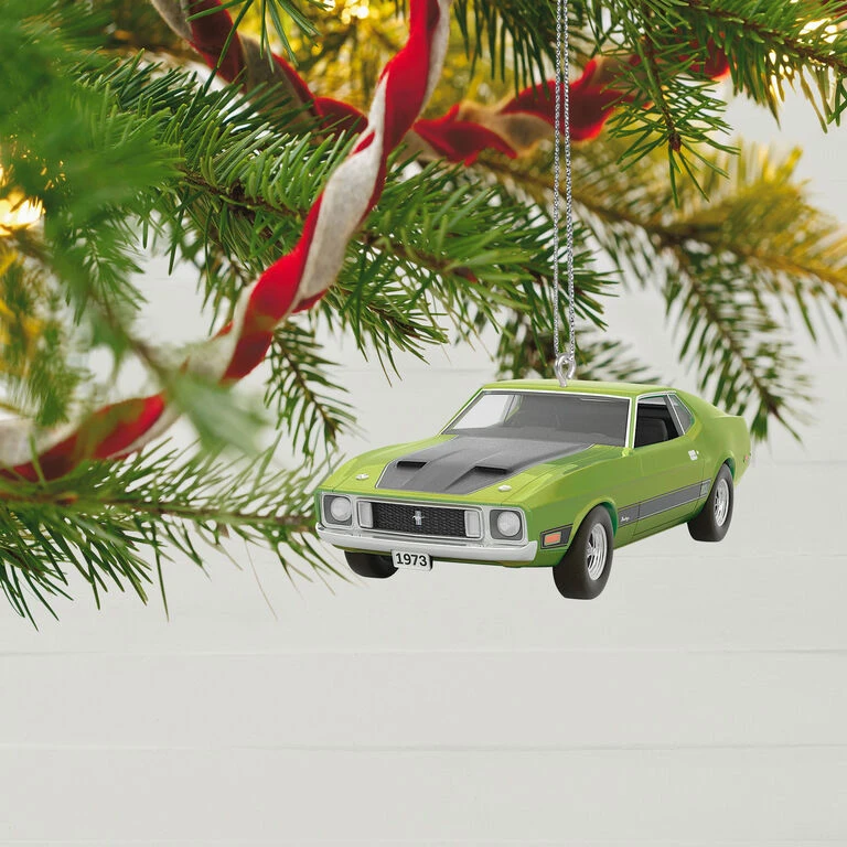 Hallmark Classic American Cars 1973 Ford Mustang Mach 1 2023 Metal Ornament 4 Hallmark Classic American Cars 1973 Ford Mustang Mach 1 2023 Metal Ornament - Image 2