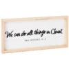 Hallmark We Can Do All Things In Christ Wooden Quote Sign, 15x7 -Hallmark online Shop We Can Do All Things in Christ Wooden Quote Sign 1SNN1054 01