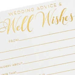Hallmark Wedding Advice And Well Wishes Note Cards, Pack Of 24 -Hallmark online Shop Wedding Advice and Well Wishes Note Cards 1SOM3845 03