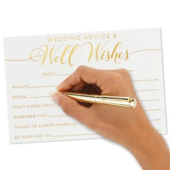 Hallmark Wedding Advice And Well Wishes Note Cards, Pack Of 24 -Hallmark online Shop Wedding Advice and Well Wishes Note Cards 1SOM3845 04