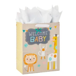 Hallmark 13" Welcome Baby 3-Pack Assorted Gift Bags With Tissue -Hallmark online Shop Welcome Baby 3Pack Assorted Large Gift Bags Tissue 5EGB6421 07