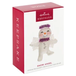 Hallmark Snow Angel Ornament 11 Hallmark Snow Angel Ornament -Hallmark online Shop White and Pink Glittery Snow Angel Keepsake Ornament 1399QGO2749 04