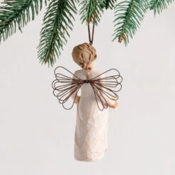 Willow Tree Sunshine Angel Ornament, 4" H -Hallmark online Shop Willow Tree Angel Sunflowers Ornament 28095 03