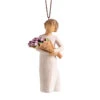 Willow Tree Surprise Tulip Bouquet Figurine Ornament, 4" H 2 Willow Tree Surprise Tulip Bouquet Figurine Ornament, 4" H -Hallmark online Shop Willow Tree Figurine With Tulip Bouquet Ornament 28096 01