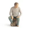 Willow Tree My Guy Figurine, 6" -Hallmark online Shop Willow Tree Man Sitting Figurine 28042 01