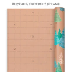 Hallmark Winter Nature Kraft Prints 3-Pack Christmas Wrapping Paper, 90 Sq. Ft. -Hallmark online Shop Winter Nature 3Pack Christmas Wrapping Paper 5JXW1051 08