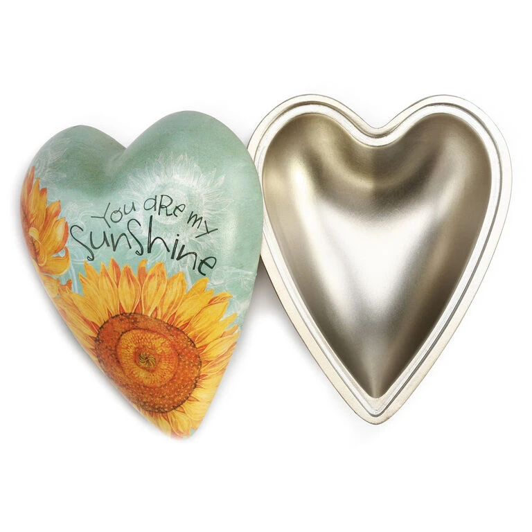 You Are My Sunshine Art Heart Trinket Box, 3.5" 3 You Are My Sunshine Art Heart Trinket Box, 3.5"