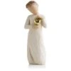 Willow Tree Keepsake Girl With Gold Heart Figurine, 5.5” 1 Willow Tree Keepsake Girl With Gold Heart Figurine, 5.5” -Hallmark online Shop willow tree heart of gold keepsake figurine root 26132 1470 1